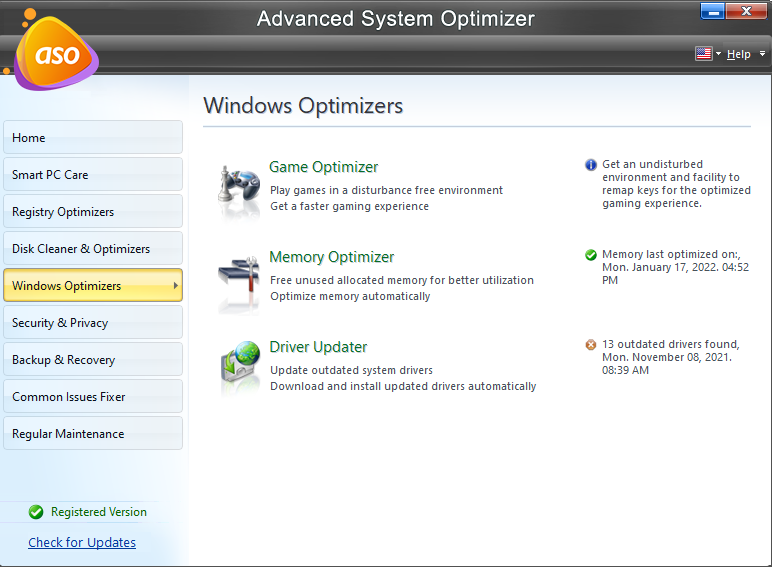 Windows Optimizers