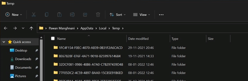 temp files windows 11