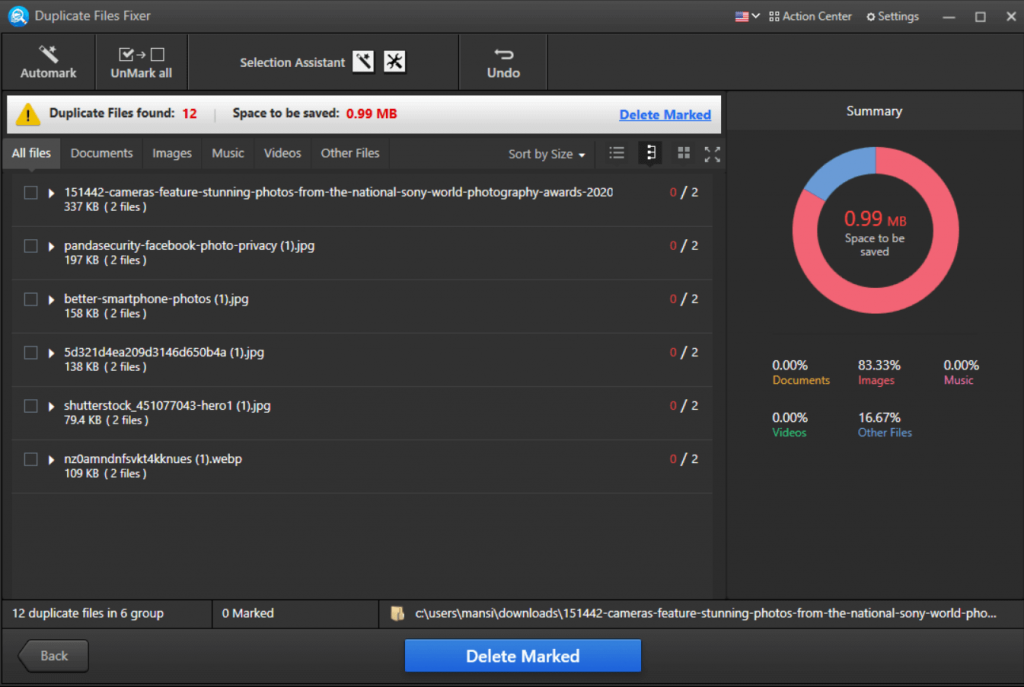 Auto Mark tool