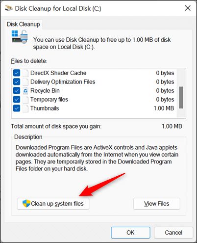 Free Up Space in Windows 11