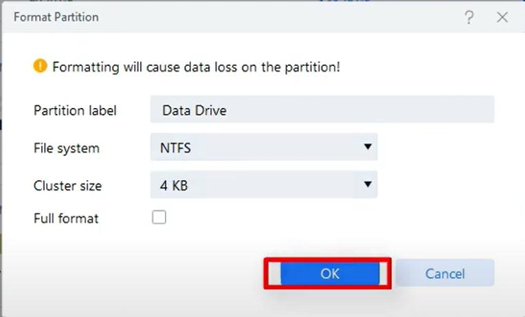 Format Partition