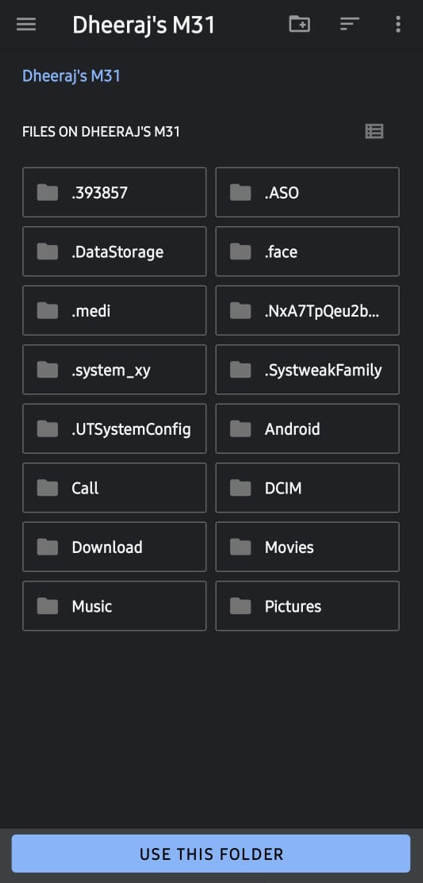 Phone’s storage