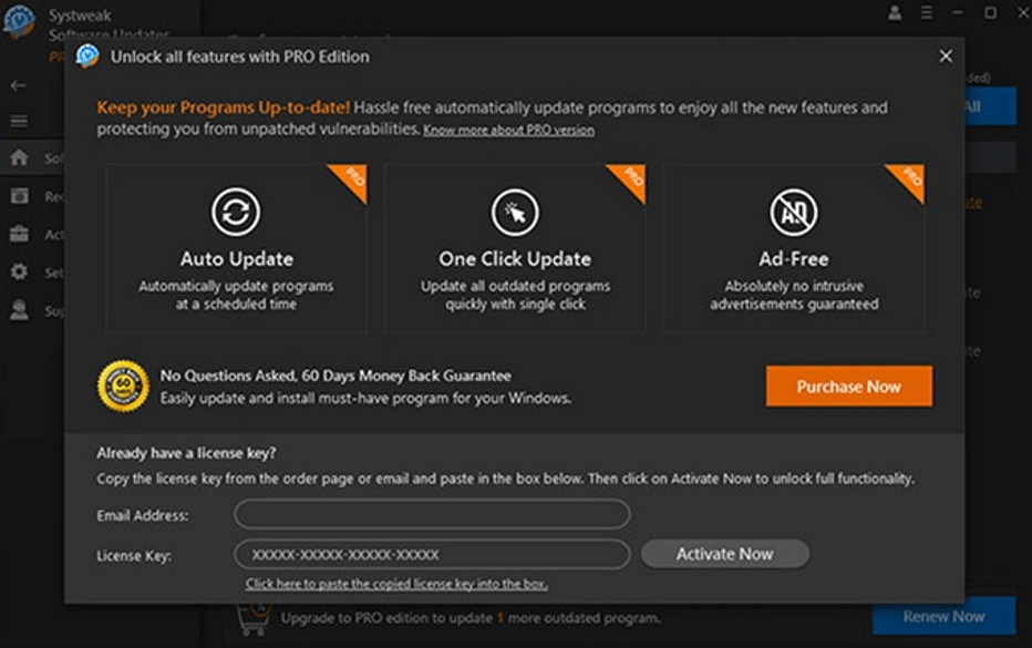 Systweak software Updater