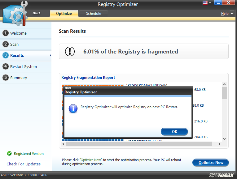 Registry Optimization