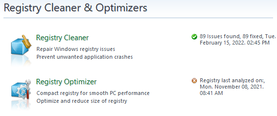 Registry Optimizer