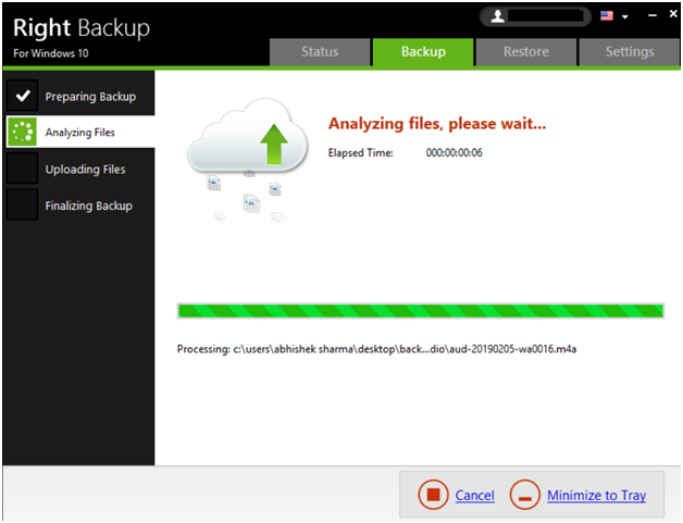Start Backup