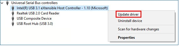 Universal Serial Bus controllers