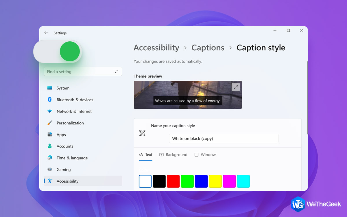 How To Enable Live Captions On Windows 11