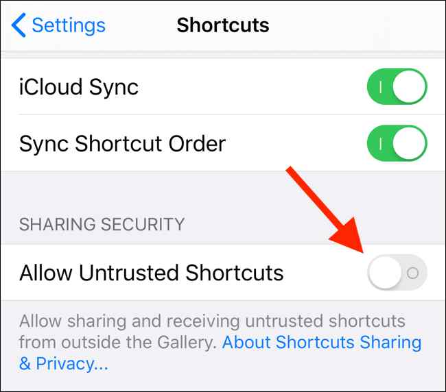 shortcut