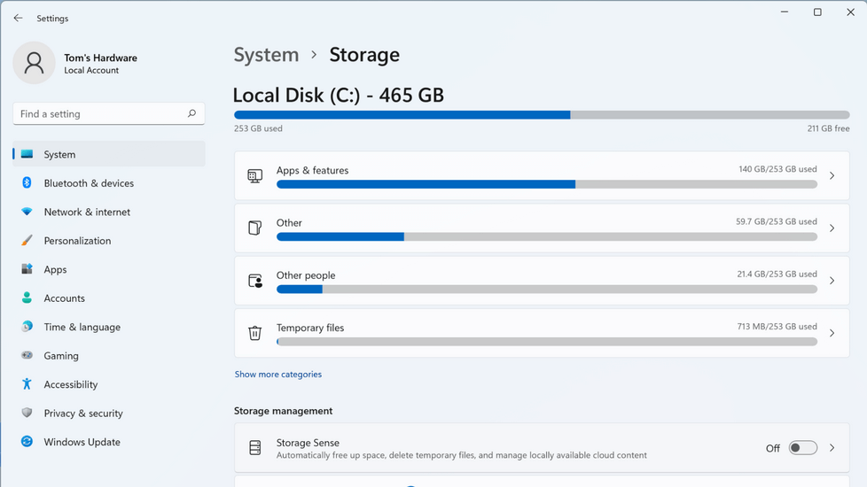 Free Up Space in Windows 11