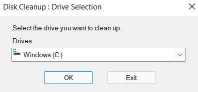 windows update not enough disk space