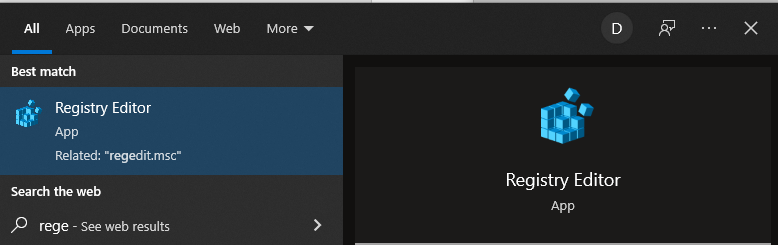 Registry Editor