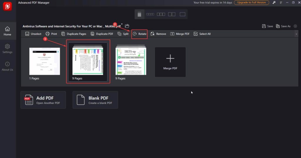 Review Advanced PDF Manager