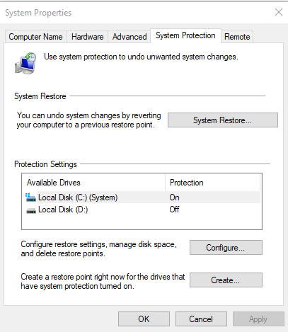 System Restore