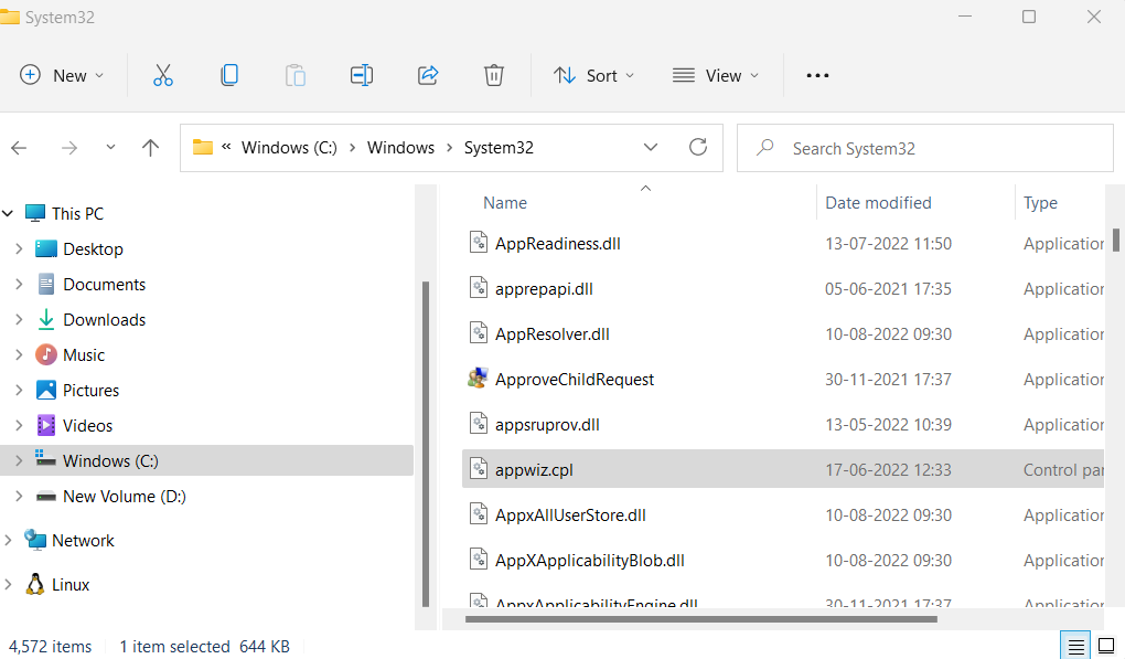This PC appwiz.cpl - Control Panel Not Opening