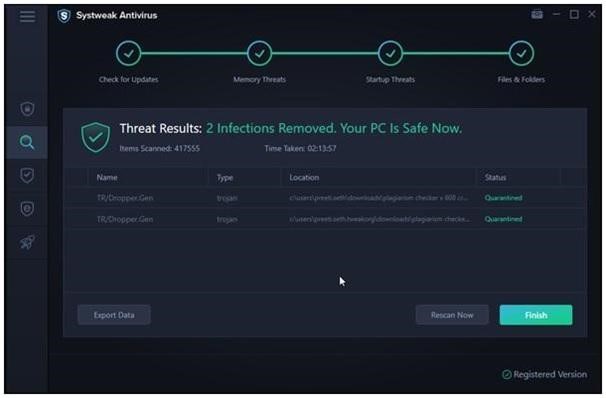 Threat result