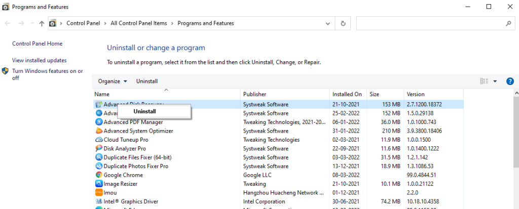Uninstall AMD Ryzen Master