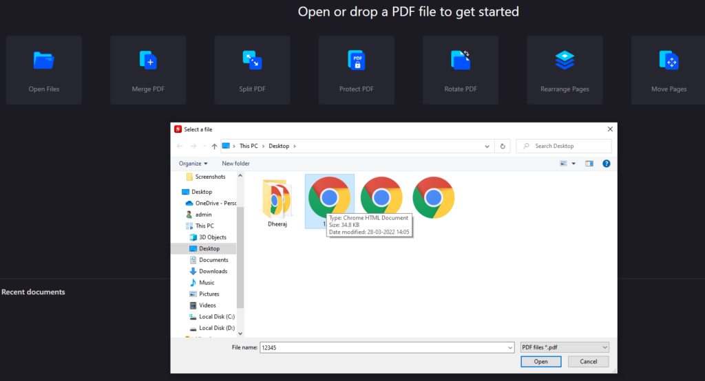 locate the PDF