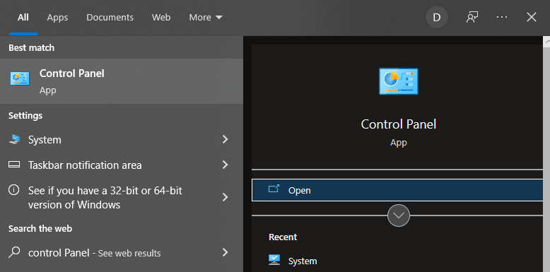 Control Panel