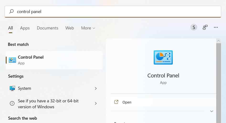 Control Panel