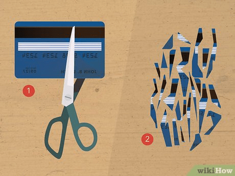 Destroy any old debit cards