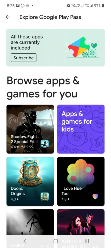 google play pass