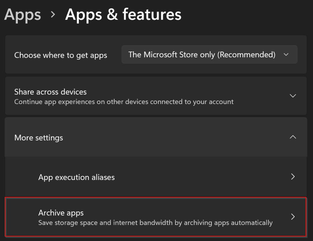 How To Archive Apps