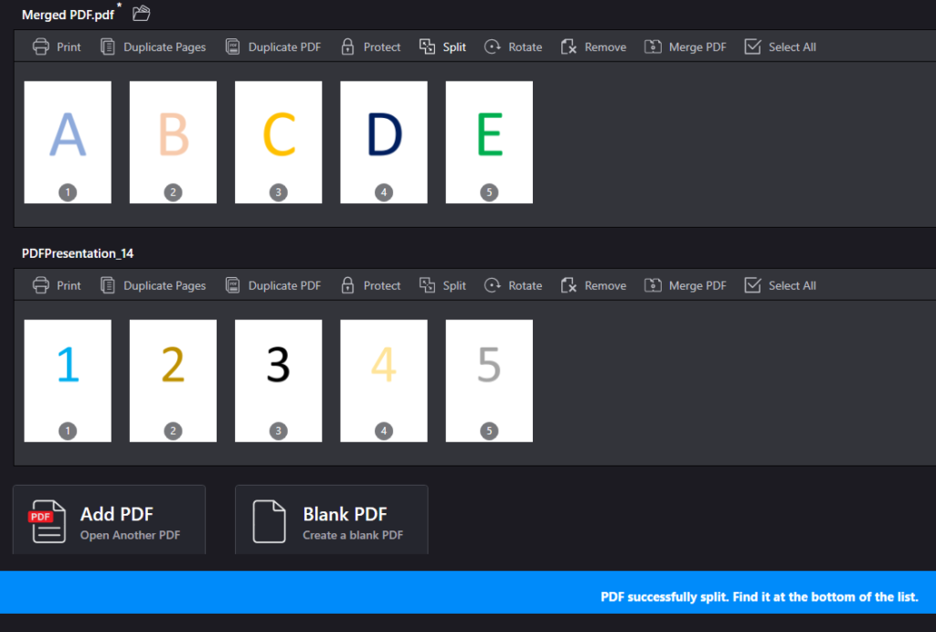 Split button