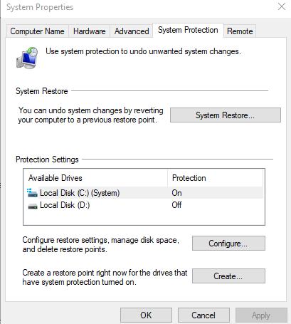 System Properties