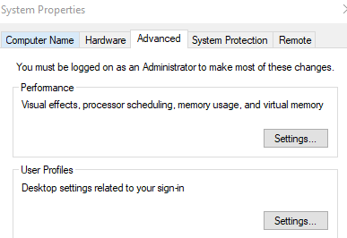 System Properties