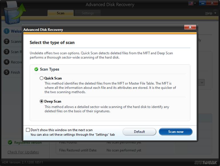 deep scan