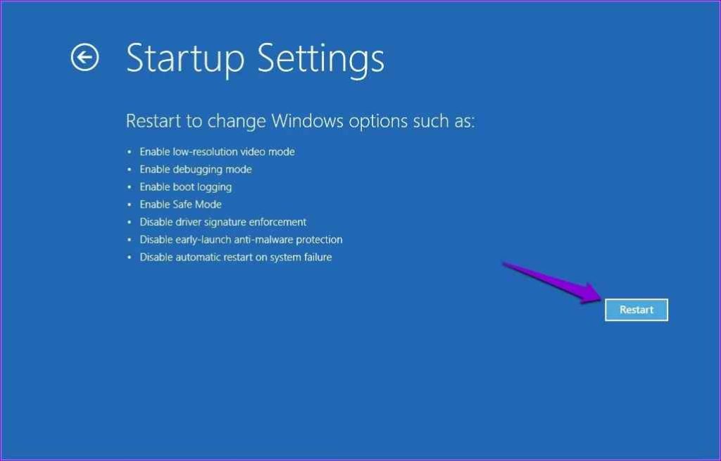 restart