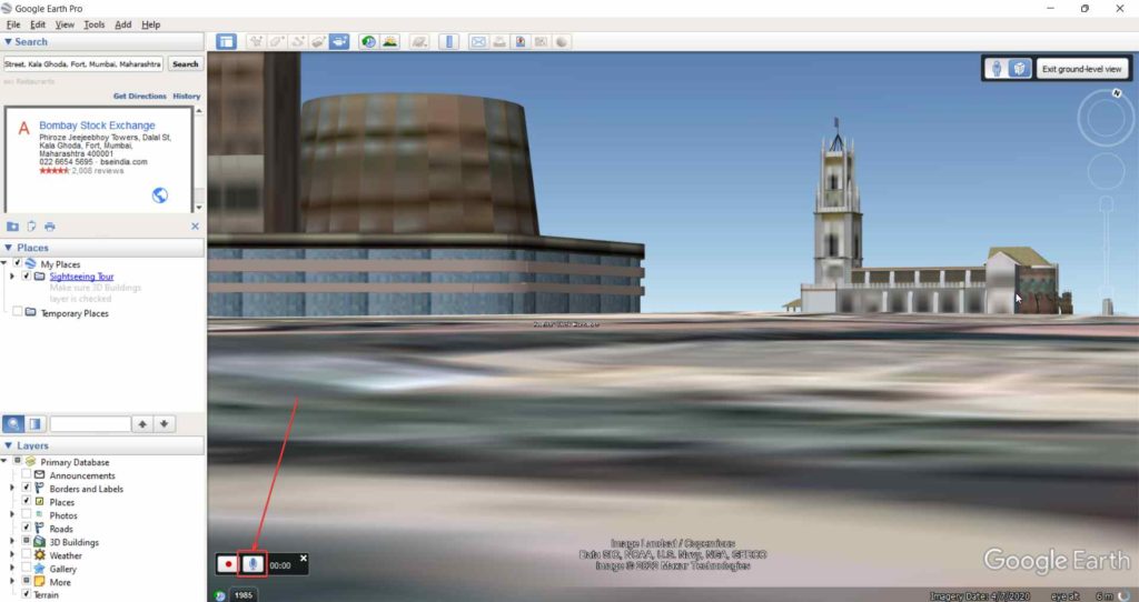 google earth record video