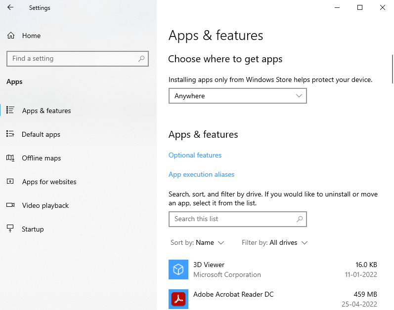 can't install anything on windows 10