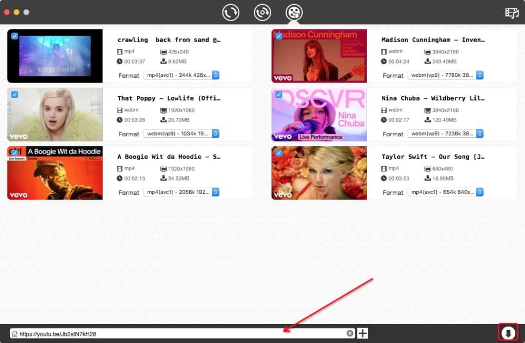 Copy your YouTube link