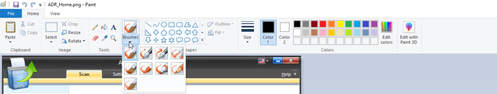 Edit colours