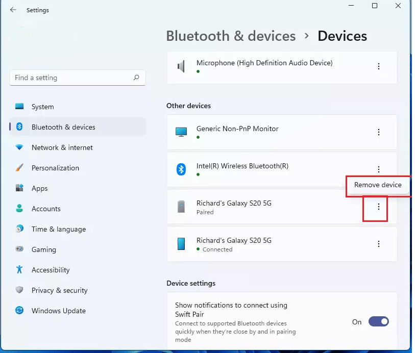 Remove Device