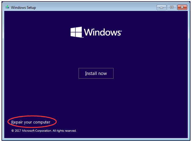 bootrec fixboot access denied