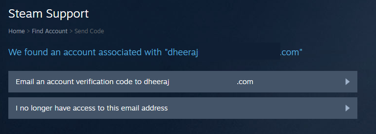 Steam account