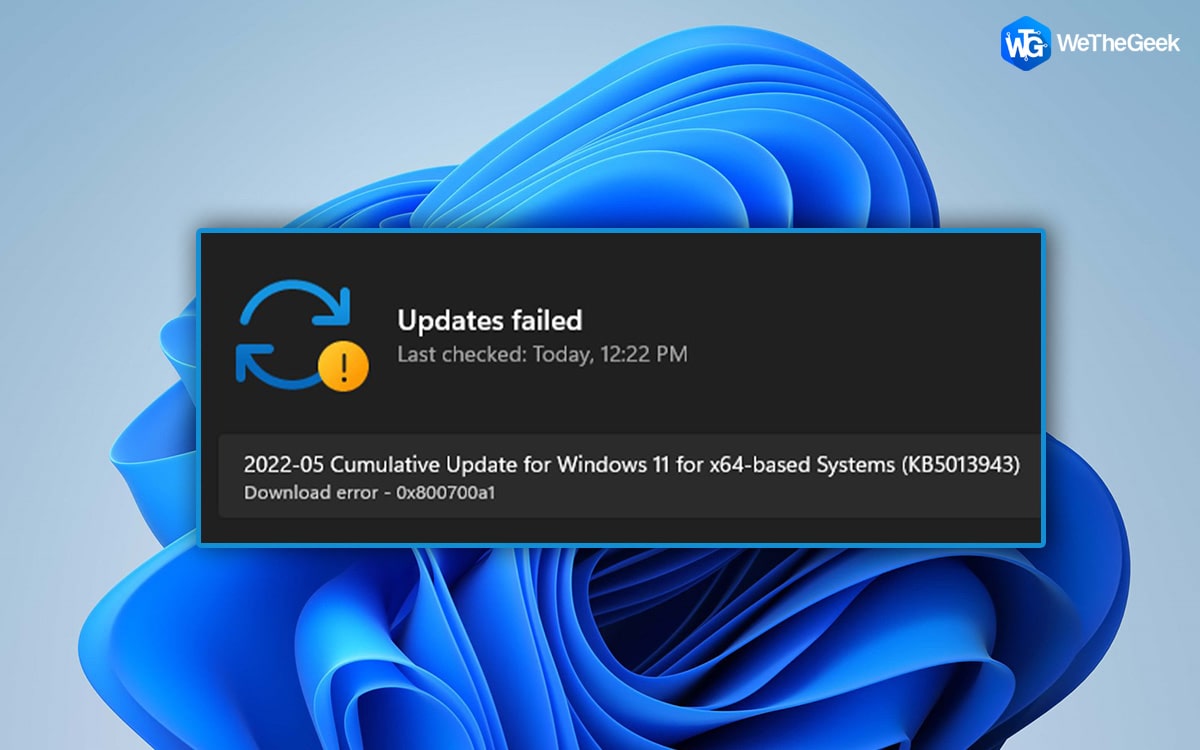 How To Resolve 0x800700a1 Windows Update Error
