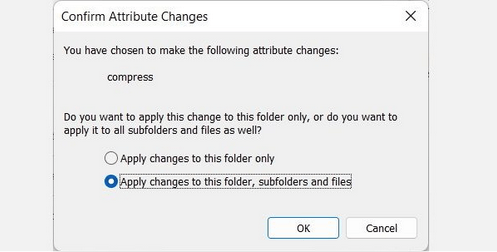 Apply changes to this folder