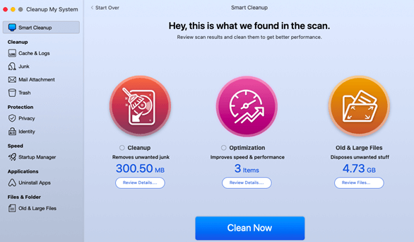 CLeanup My System - Smart Cleanup