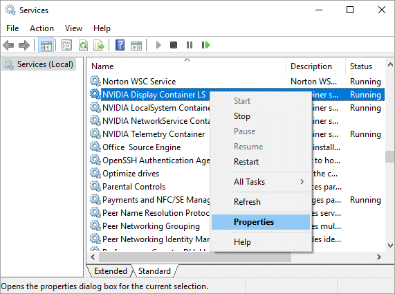 open nvidia control panel