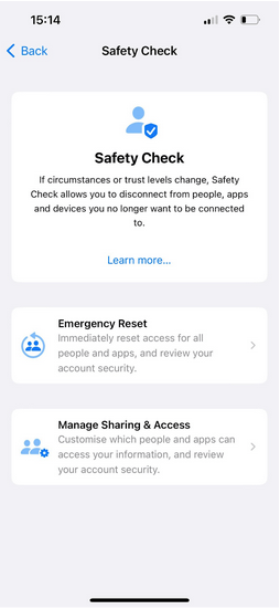 Safety Check