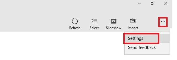 Choose Settings