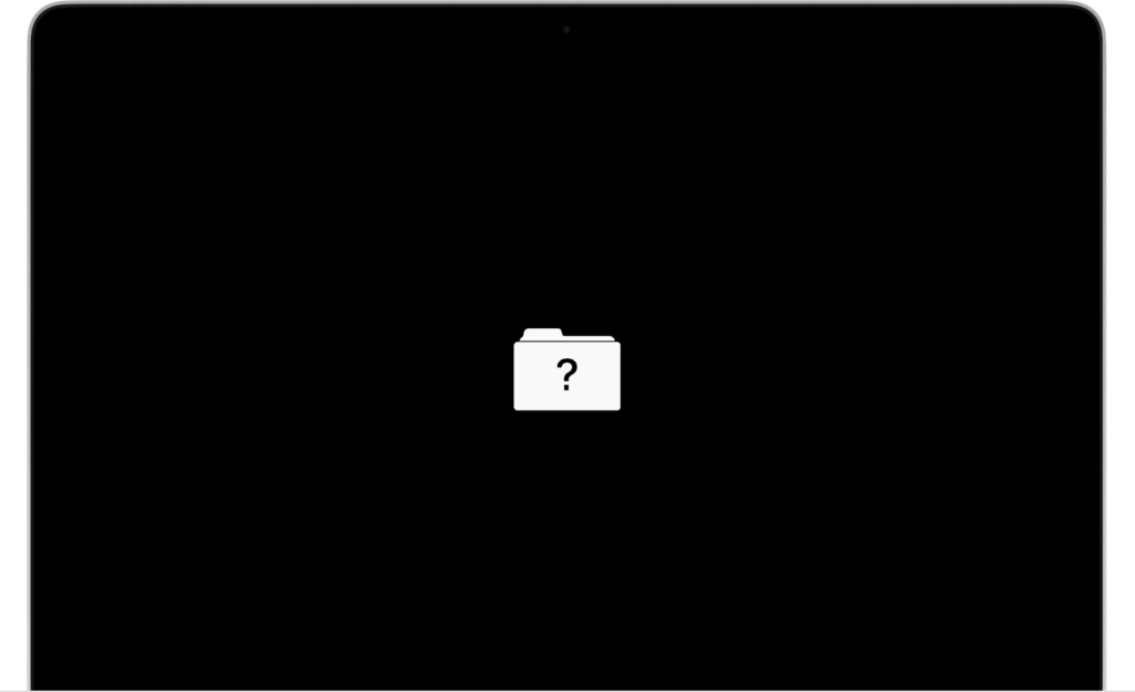 macbook folder with question mark