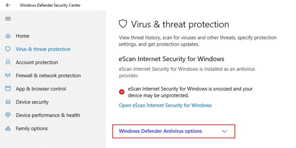 Enable Microsoft Defender's Limited Periodic Scanning