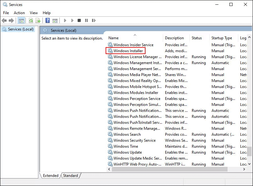 there is a problem with this windows installer package