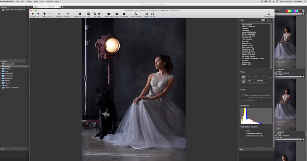 Photo Mechanic photo culling software