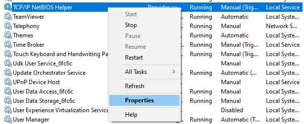 properties